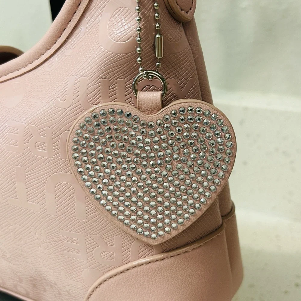 🆕✨ Juicy Couture Starry Night Hobo Handbag Blush NWT 💎 - Picture 5 of 11